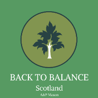Back to Balance Company Logo by Aleksandra Mason in Stonehaven Scotland